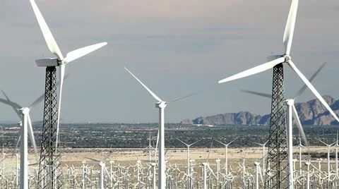 Wind Farm 02 Stock Footage 10835491