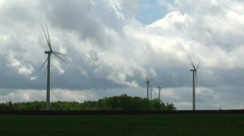 Wind Farm 1 (time lapse) Stock-Footage 715510