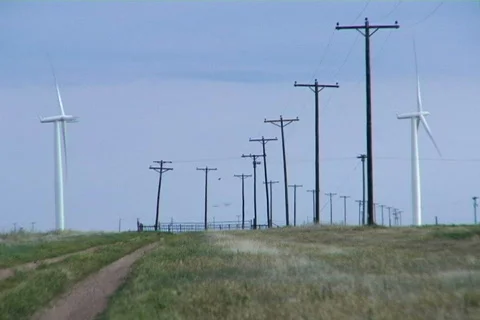 Wind farm 10 Stock Footage 496727