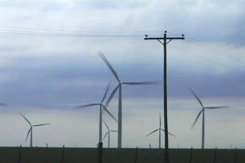 Wind farm 15 Stock Footage 496739