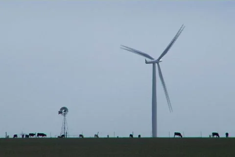 Wind farm 17 Stock Footage 496750
