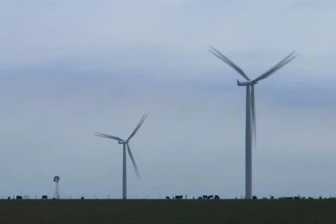 Wind farm 18 Stock Footage 496754
