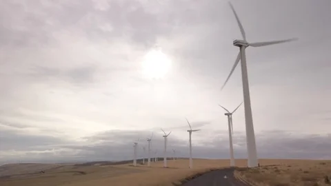 Wind Farm 42 Stock Footage 118491317