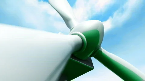 Wind Farm animation Video stock 496237
