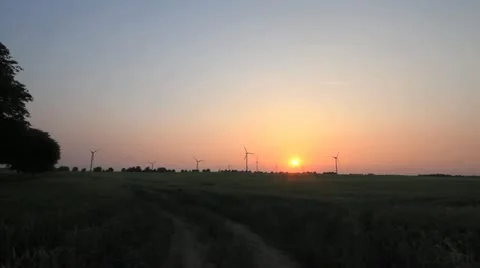 Wind farm, B 3 Video stock 11615385