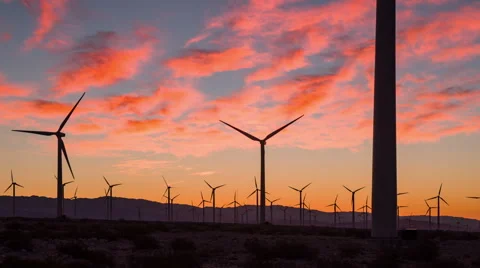 Wind Farm California Video stock 65430690