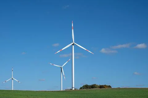 Wind farm, Eifel, Germany Stock Photos