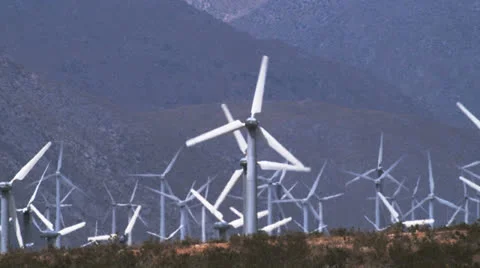 Wind Farm five Stock Footage 26120301