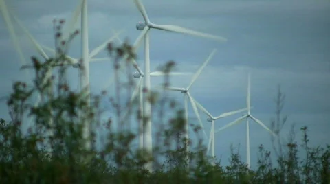 Wind farm Stock Footage 549407