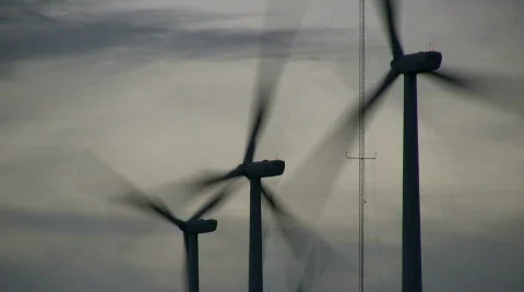 Wind farm Stock Footage 549884