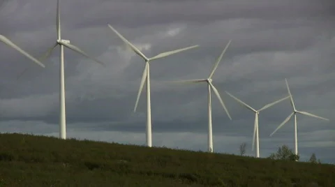 Wind farm Stock Footage 555782