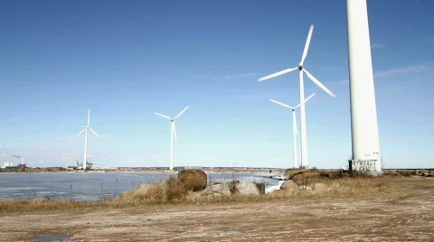 Wind farm Video stock 645798