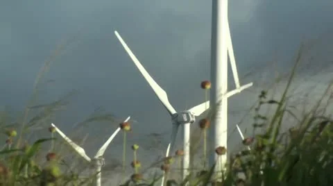 Wind Farm Stock Footage 10890653