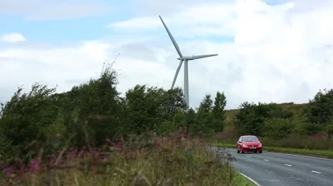 Wind farm Stock Footage 40975552