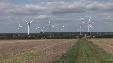 Wind Farm 스톡 동영상 79013235