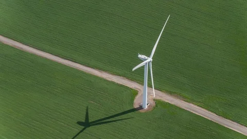 Wind Farm Stock Footage 87772668