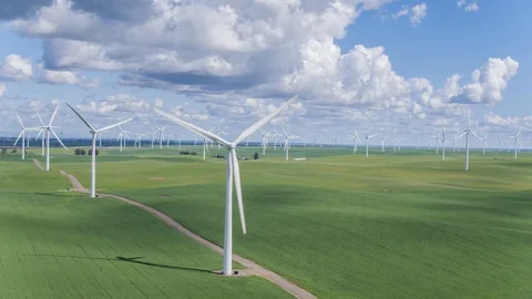 Wind Farm Stock Footage 87774371