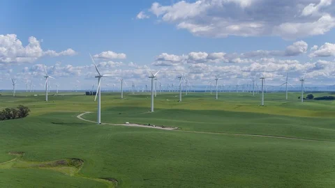 Wind Farm Stock Footage 87774845