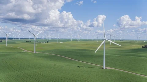 Wind Farm Stock Footage 87775280