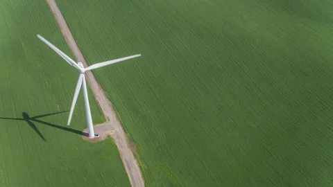 Wind Farm Stock Footage 87776396