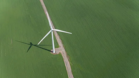 Wind Farm Stock Footage 87776544