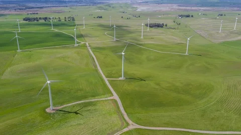 Wind Farm Stock Footage 87776545