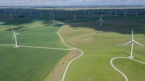 Wind Farm Stock Footage 87776674