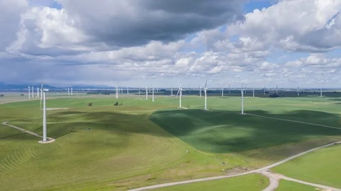 Wind Farm Stock Footage 87777077
