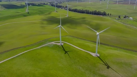Wind Farm Stock Footage 87777400
