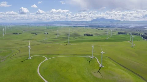 Wind Farm Stock Footage 87777574