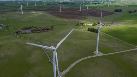 Wind Farm Stock Footage 87777619