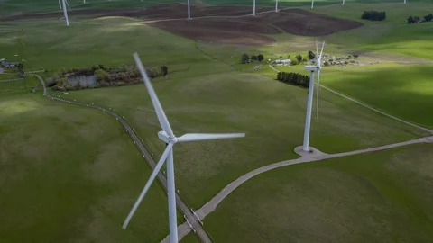 Wind Farm Stock Footage 87777795