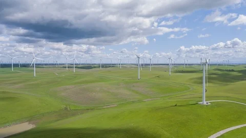 Wind Farm Stock Footage 87777874