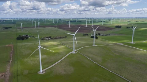 Wind Farm Stock Footage 87777980