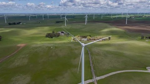 Wind Farm Stock Footage 87816483