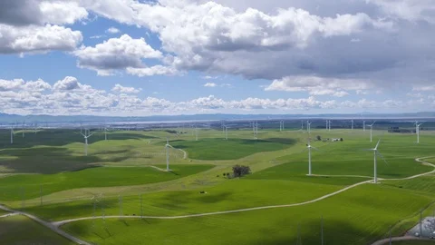 Wind Farm Stock Footage 87818032