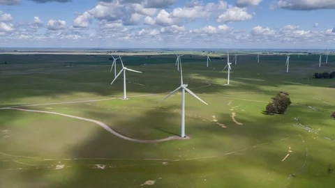 Wind Farm Stock Footage 87818214