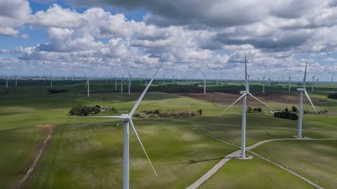 Wind Farm Stock Footage 87818547