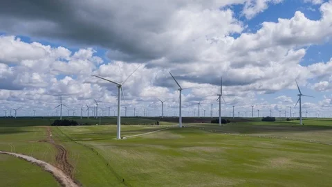 Wind Farm Stock Footage 87819055