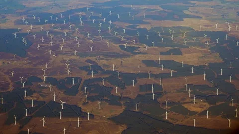 Wind farm Stock Footage