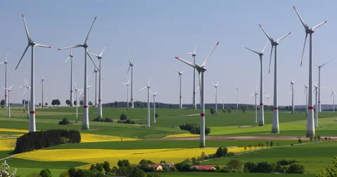 Wind Farm Stock Footage 131240720