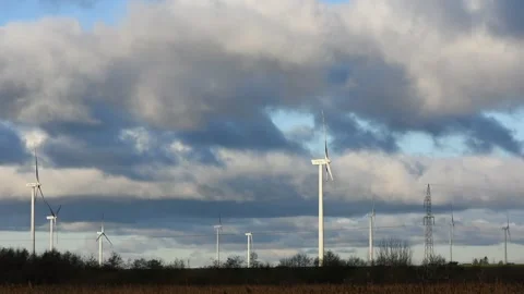 Wind farm Stock Footage 144442187