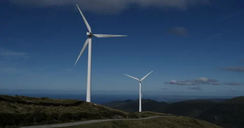 Wind farm Vídeo Stock 147716015