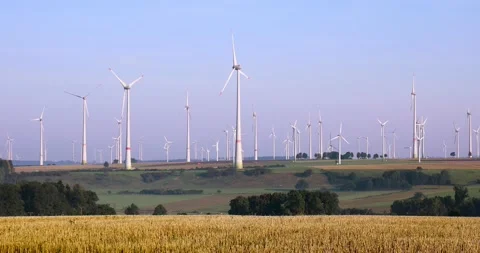 Wind farm Stock Footage 163533966
