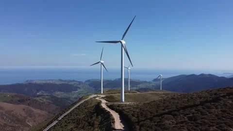 Wind farm Vídeo Stock 167515801