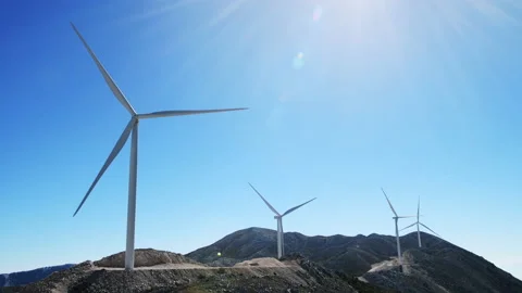 Wind farm. Stock Footage 220024645