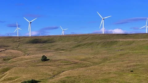 Wind Farm Stock Footage 246508360