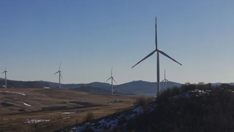 Wind farm Stock Footage 300996804