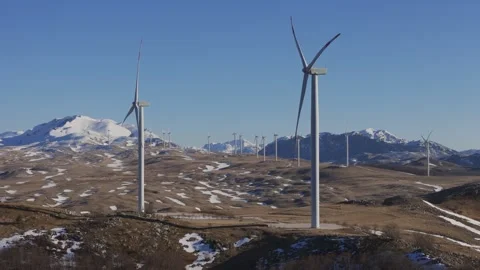 Wind farm Stock Footage 300996809