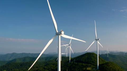 Wind Farm Stock Footage 341119733